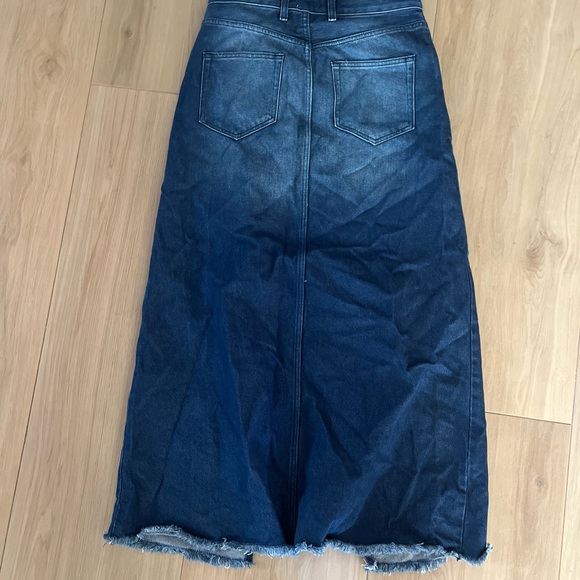 Anthropologie Pilcro Current season denim maxi skirt / size 10 - Picture 4 of 4